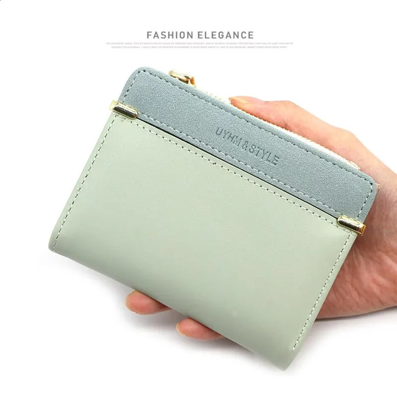 Fashion Simple Elegant Short Ladies Coin Purse Women Card Holder Small Wallet Female Mini Clutch for Girl 240816 242c 4 Y260206