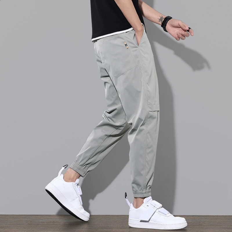 Casual Cargo Pants Men 2024 Hip Hop Streetwear Jogger Pant Fashion Trousers MultiPocket Joggers Sweatpants 240815