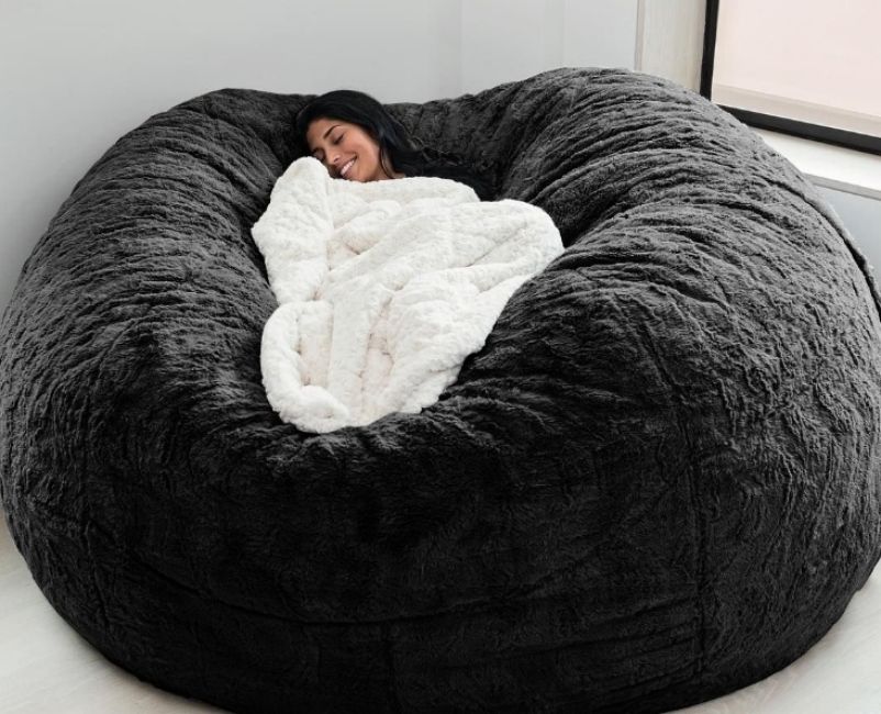 Oversized Cartoon Bean Bag Chair Cover, Soft Veet Fabric Lazy Gaming Sofa - 005 dh5727163