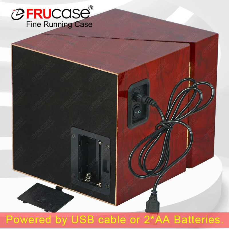 FRUCASE Watch Winder for Automatic Watches Watch Box Automatic Winder Use USB Cable with Battery Option 240812