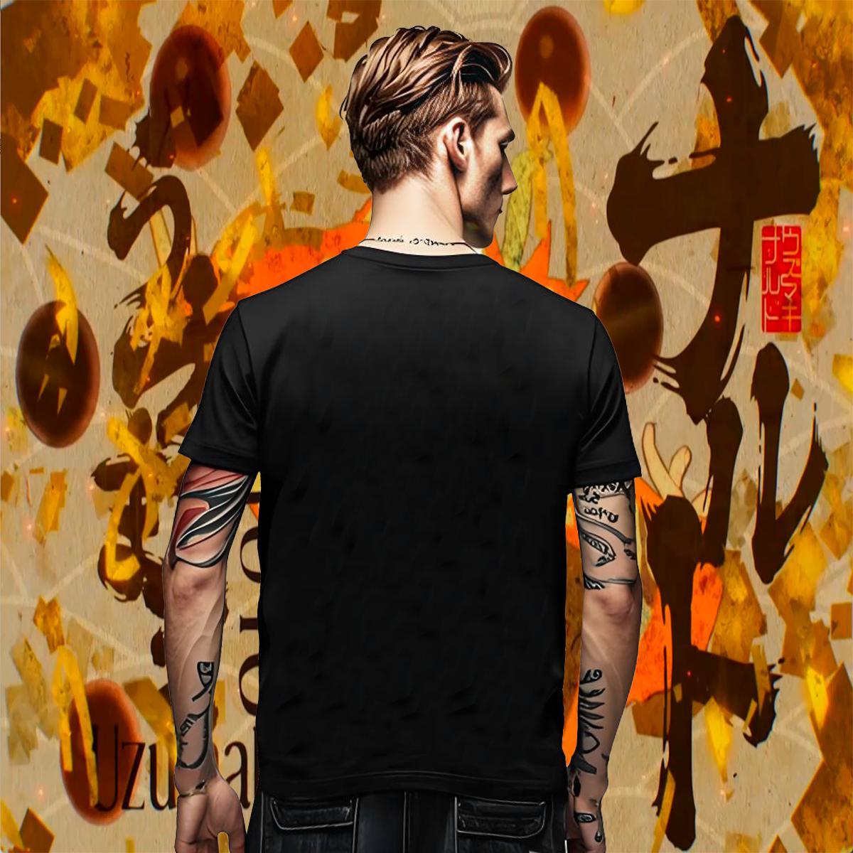 2024 Summer Anime Printing Street Men Tops Tees happy Short Sleeve O-Neck 100% Cotton 230g T shirt Soft DIY Polos