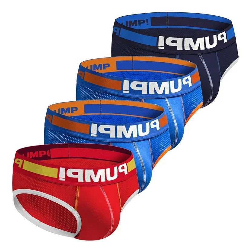 4pcs/lot Breathable Mens Slip Bikini Jockstrap Briefs Sultiple Styles Mens Panties Sexy Gay Men Underwear Sissy Men UnderpantsXJ240815