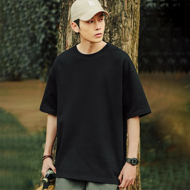 Good Quality TShirts Men Summer Sale Cotton Male Tshirt Versatile Short Sleeves Tee Shirt Boys Basic Plain Tops Oversize 4XL 240815