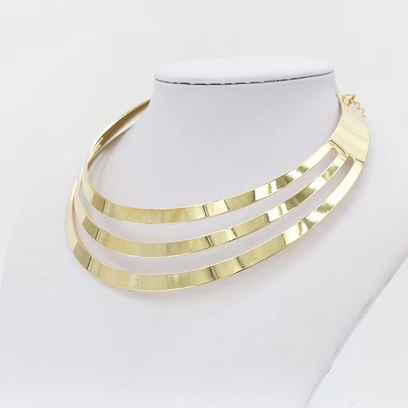 Stylish Elegant Tempered Metal Necklace Trendy European American Hip-Hop Jewelry