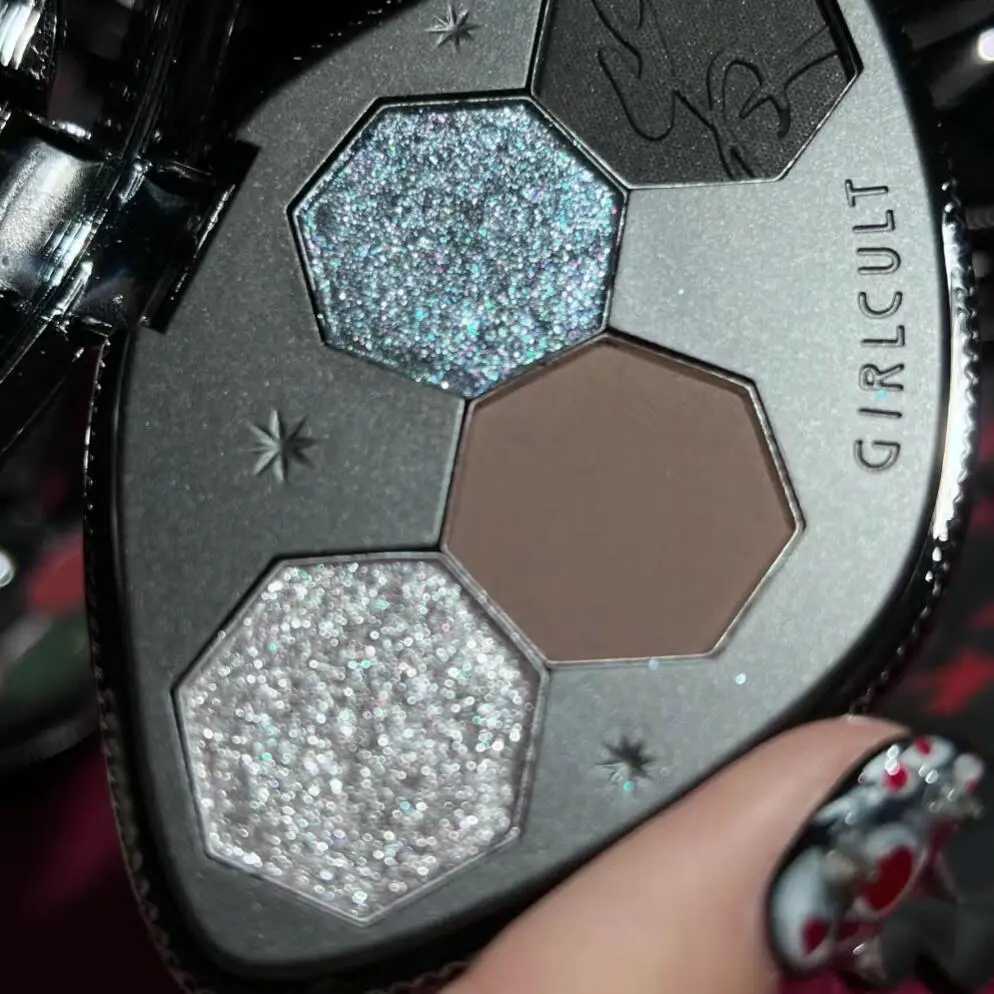 Girlcult 4 Shades Eyeshadow Palette Shimmer Matte Chameleon Eye Shadow Vegan Make Up Sets Cosmetics Full SetCL240812