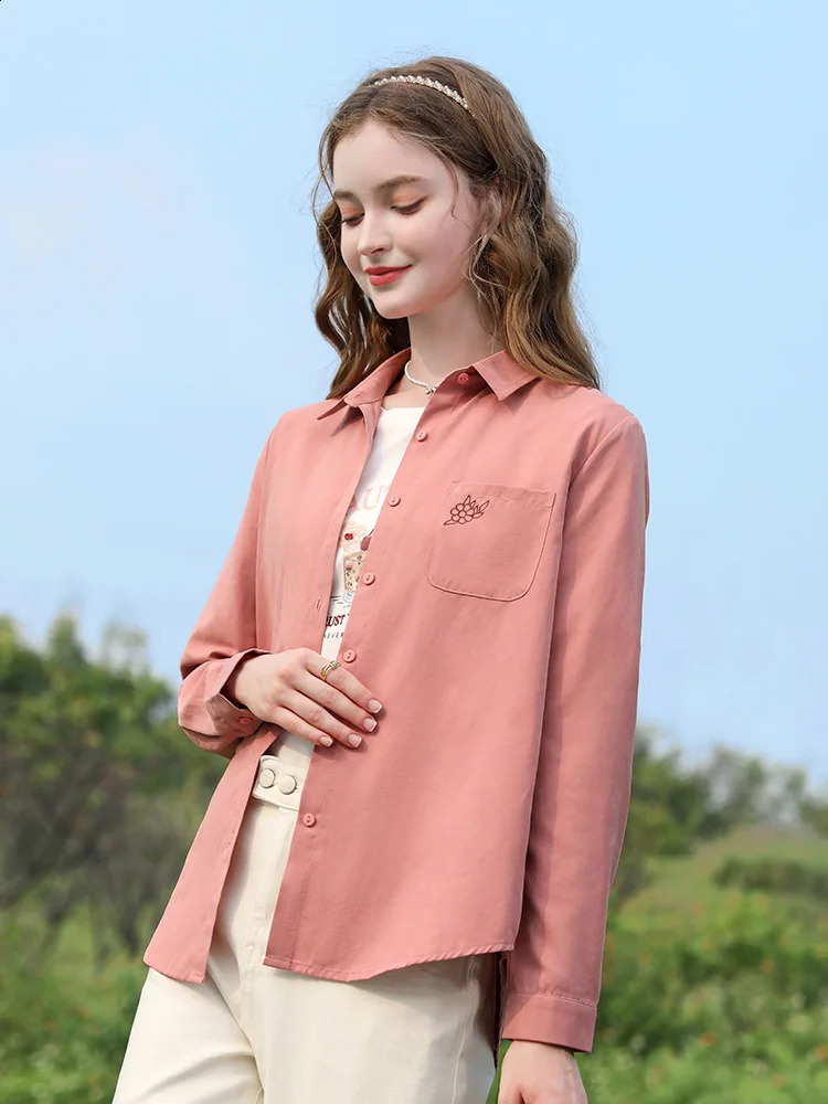 I like your pink French embroidery spring womens shirt style chic beautiful gentle trendy top 2241055465 240814