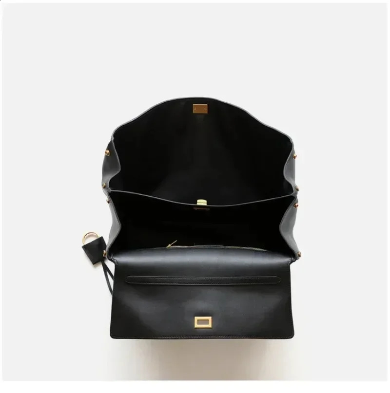 UBELLIN Rodeo Women Bags Genuine Leather Women Crossbody Fashion Silver Lock Style Tote Bags for Women 240810 - view 5
