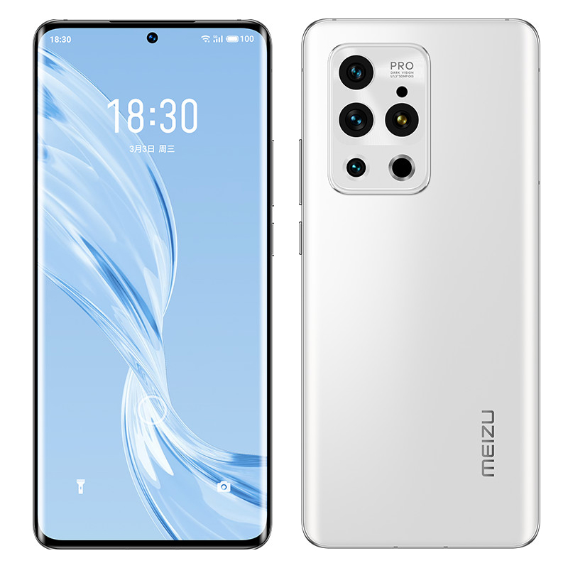 Original Meizu 18 Pro 5G Mobile Phone 8GB RAM 128GB 256GB ROM Snapdragon 888 50MP AR AI HDR NFC 4500mAh Android 6.7" AMOLED Full Screen Fingerpri