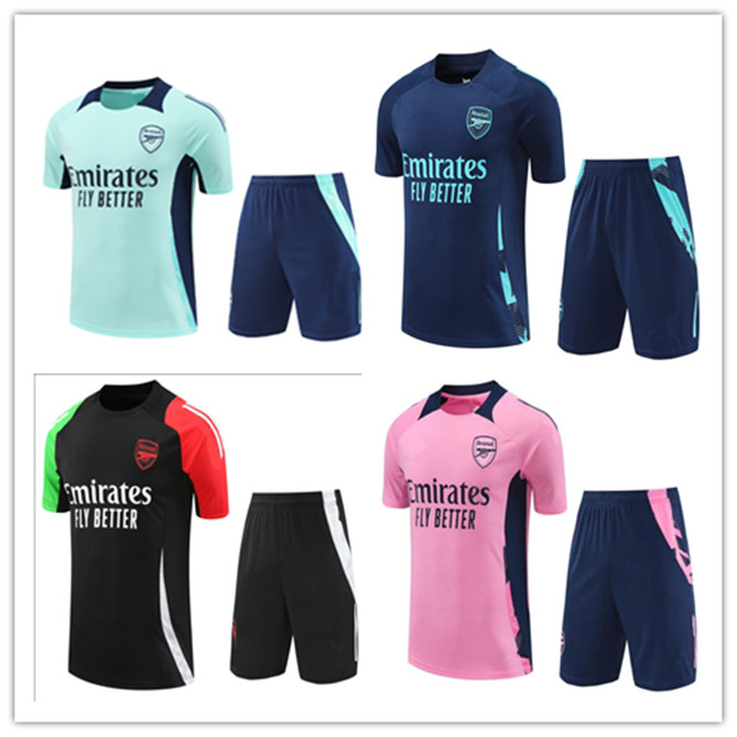 24 25 arsenall tracksuit soccer jerseys PEPE SAKA Short sleeves adult boys Gunners training suit ODEGAARD THOMAS TIERNEY SMITH ROWE Sportswear Transport Men Kids