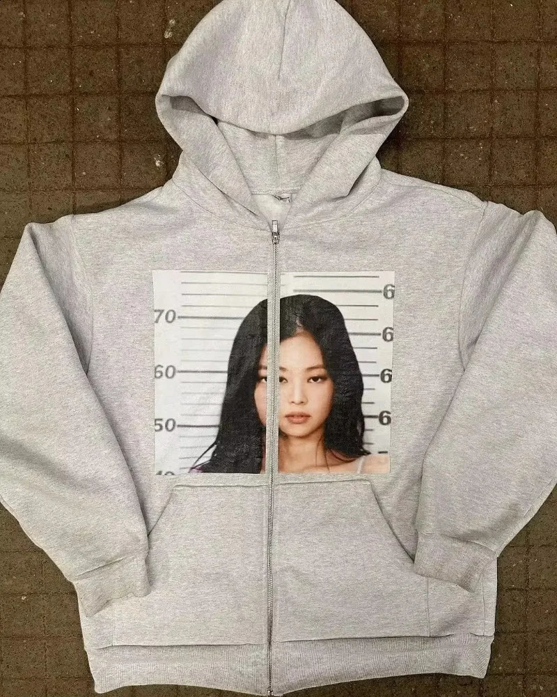 Autumn Y2K Retro Mens Hoodie with Personalized Pattern Style Street Open Back Long Sleeve 240815