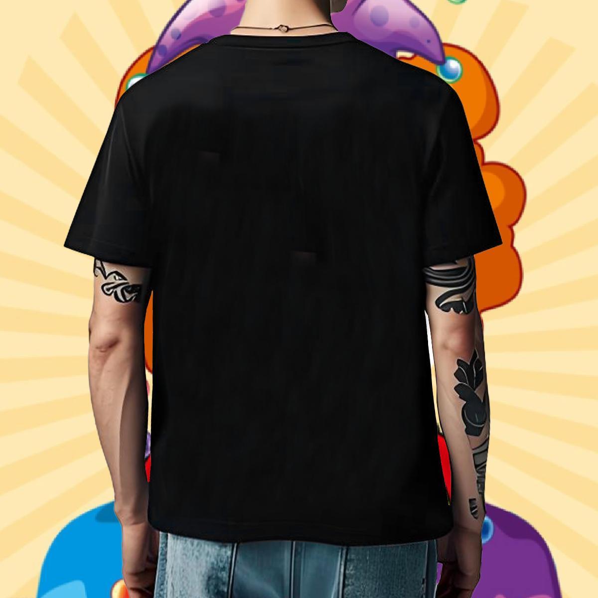 2024 DIY Tshirts cute High Street Hip Hop 230g Cotton Tee Shirt Breathable Cool T-Shirts for Men Cartoon Print