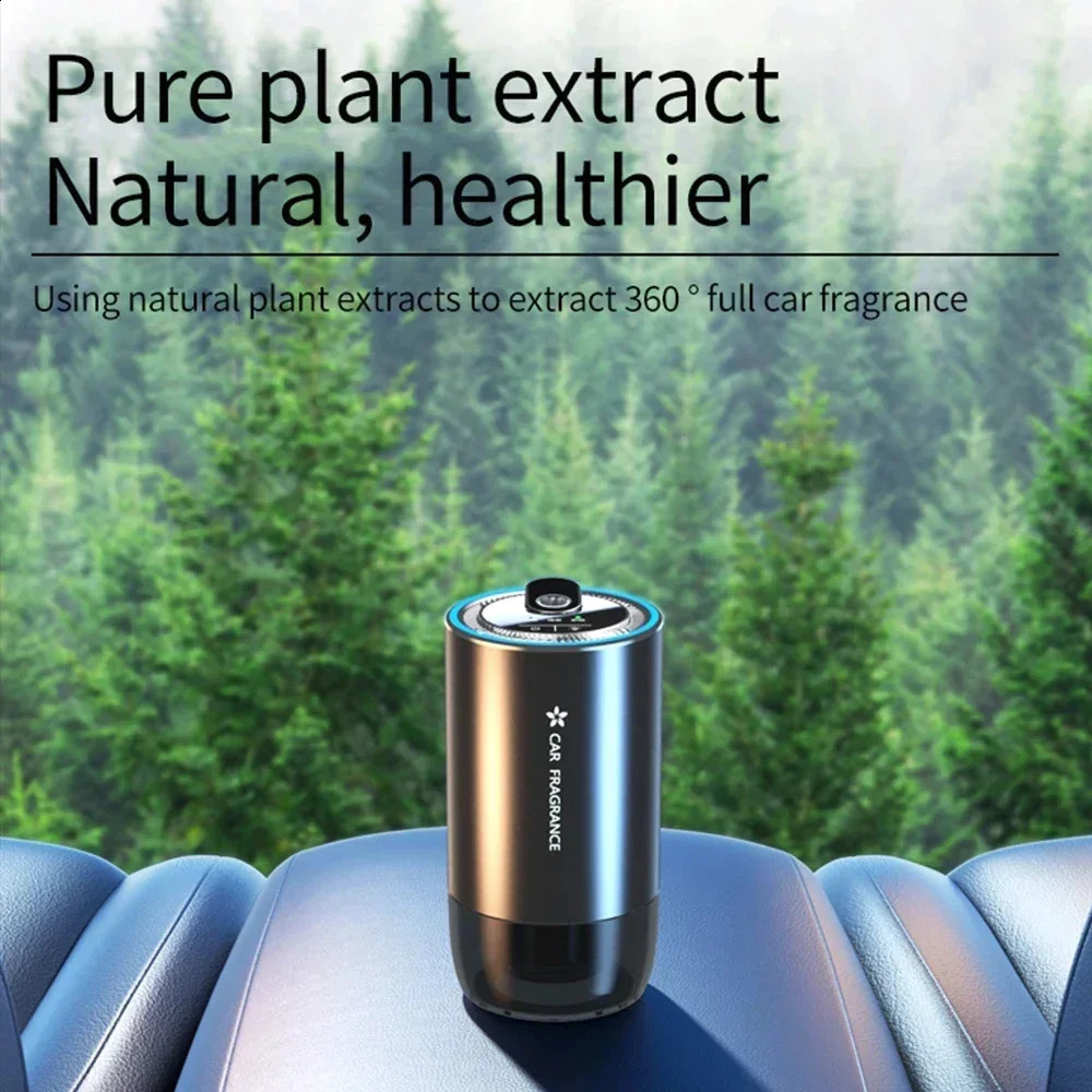 Smart Car Humidifier Essential Oil Diffuse Air Freshener Mini Diffuser Scent Aromatherapy with LED Colorful Light 240815