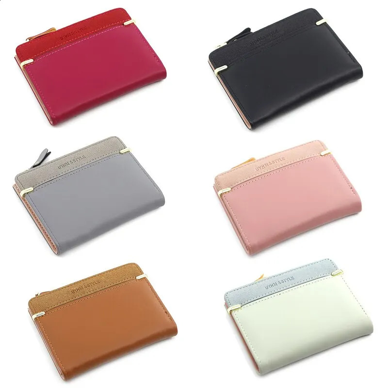 Fashion Simple Elegant Short Ladies Coin Purse Women Card Holder Small Wallet Female Mini Clutch for Girl 240816 242c 4 Y260206