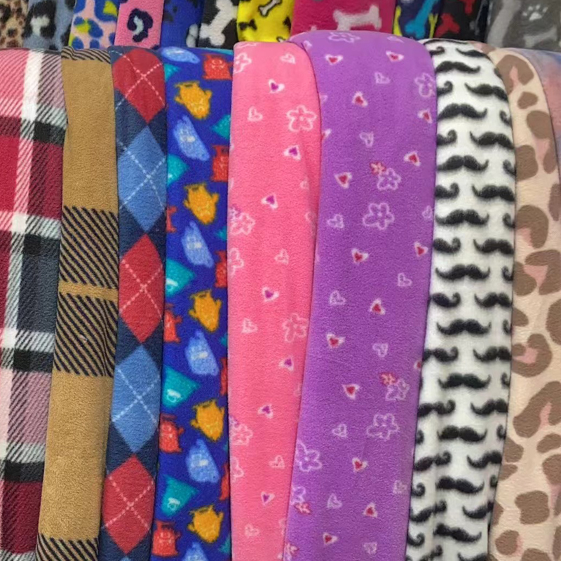 factory direct supply double-sided velvet knitted fabric printed fabric clothing fabric home textile fabrics