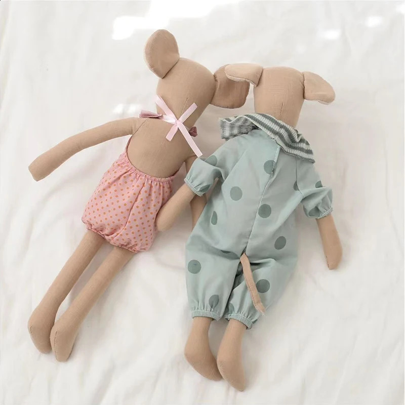Cute Baby Mouse Plush Toys Stuffed Animal Mouse Dolls Lovely Rat With Clothes Kids Birthday Gifts Toys for Boys Girls Kids Toy 240806 - view 5