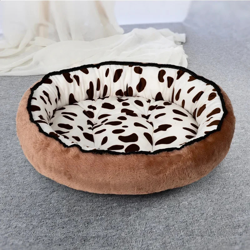 Round Dog Beds Sleeping Mat Soft Warm Kennel Bed Cushion for Small Medium Large Dog House Pad Pet Supplies cama para perro 240812