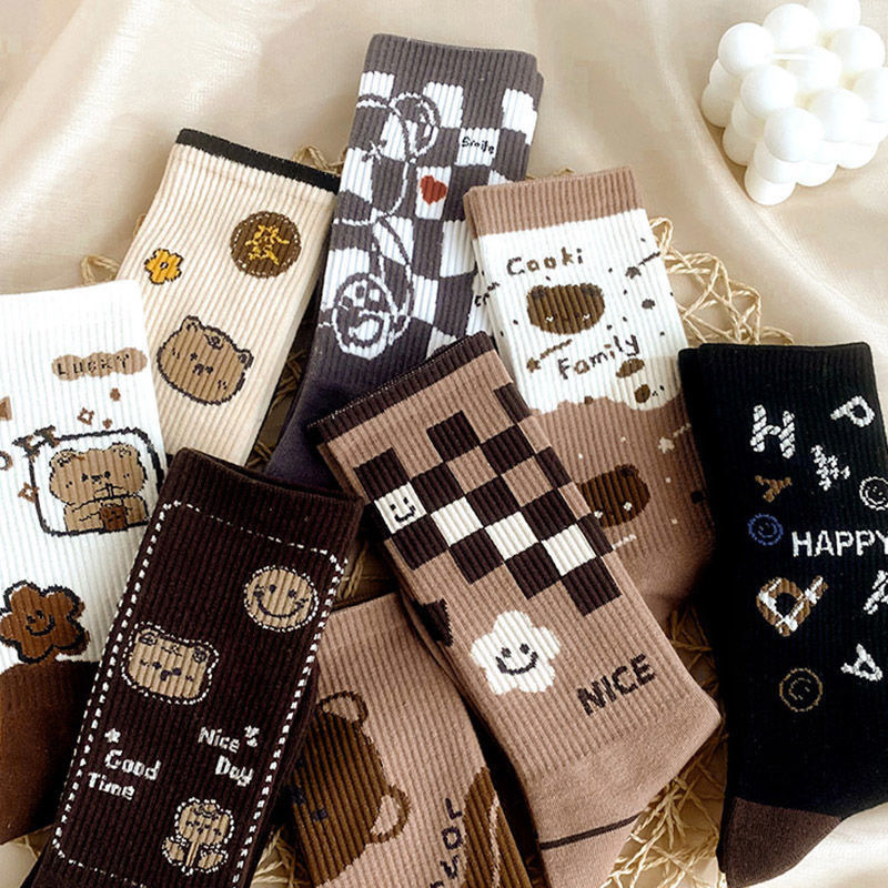Korean Version Versatile Thick High Tube Cotton Socks for Kids