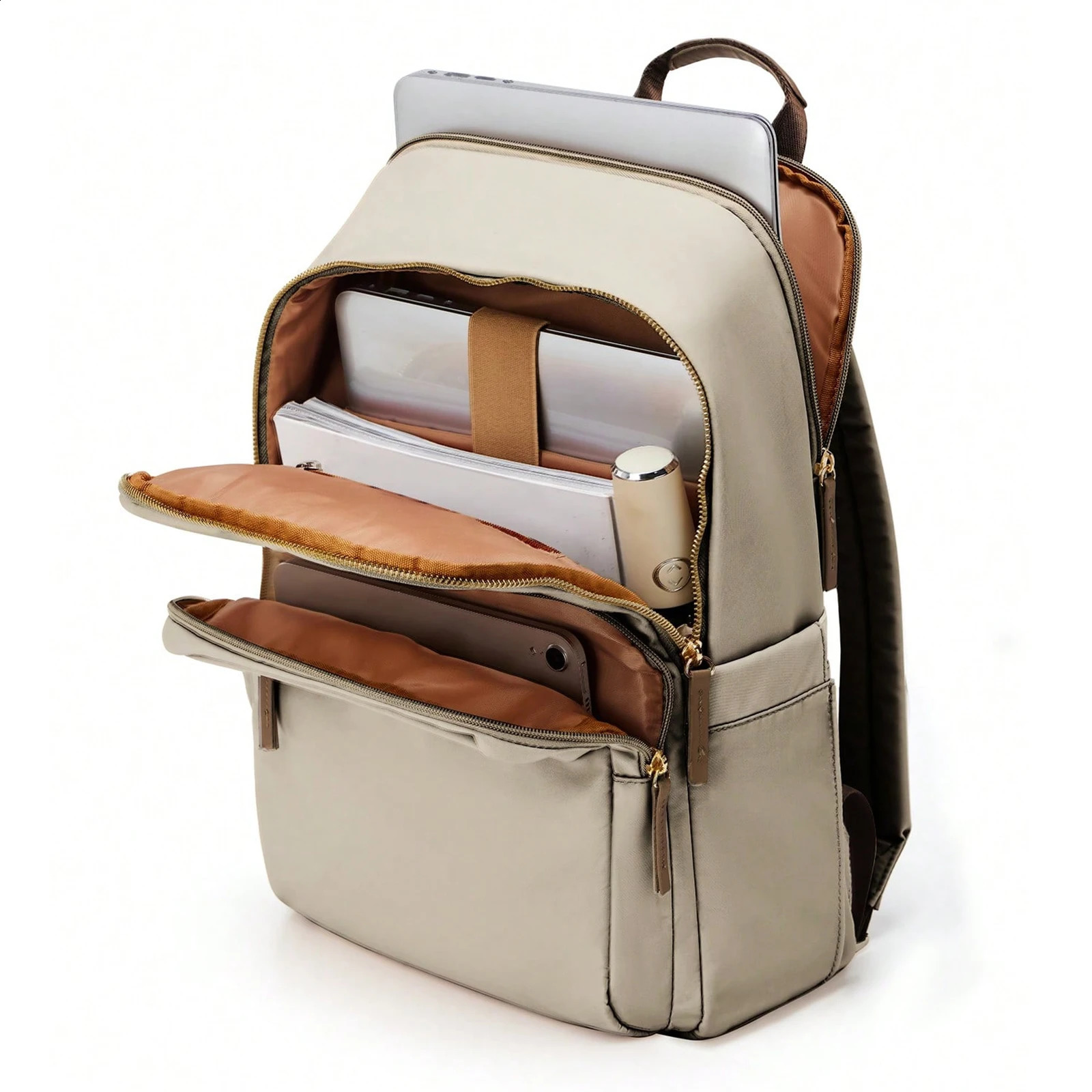 Simple Large Capacity Backpack Women Travel Business Teacher Laptop Shoulder Bag Girl School Student Purse 240815Z