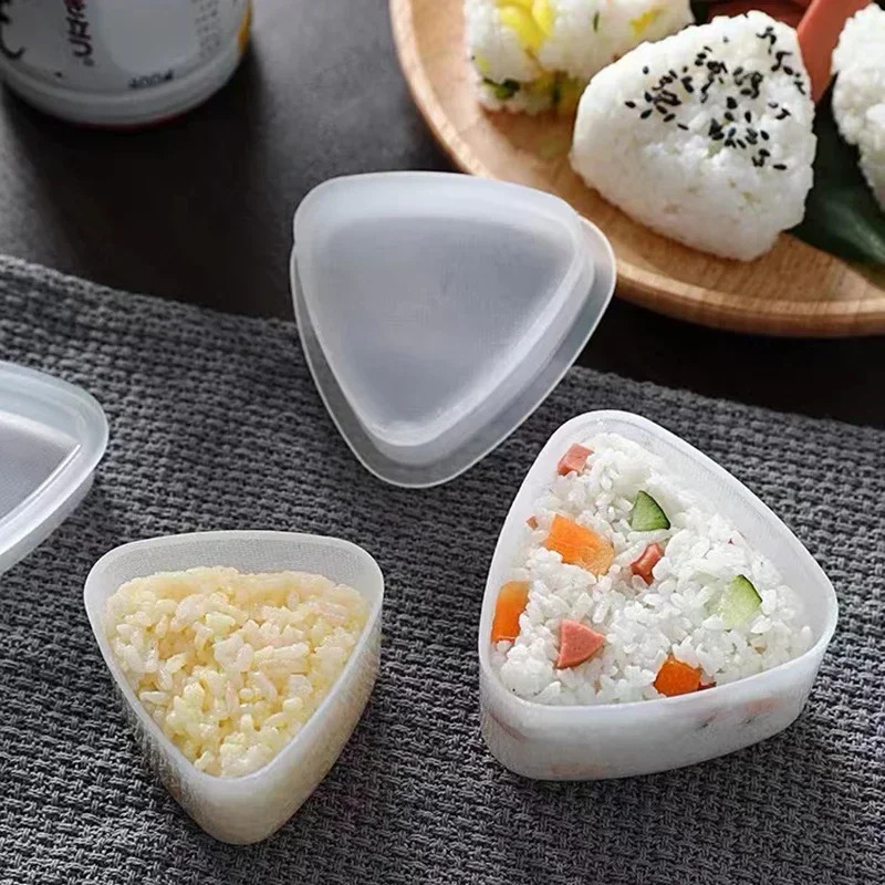 2/6 kitchen accessories sushi molding triangle molding longevity driver molding sushi tool Onigiri rice ball bending machine 240816