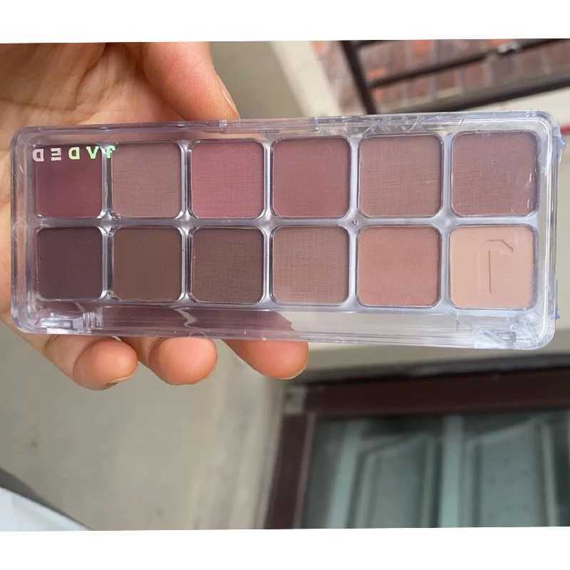 12 color low saturation eye shadow palette full matte Korean tea almond eye shadow palette daily makeup lasting eye shadowW241212