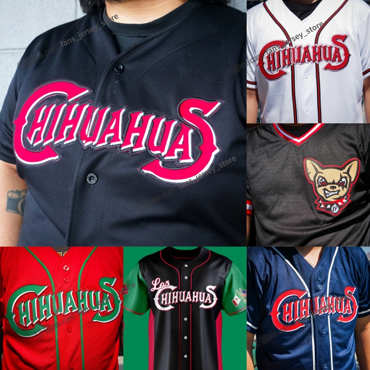 El Paso Chihuahuas Baseball Custom Jersey Any Name Number ed Jerseys