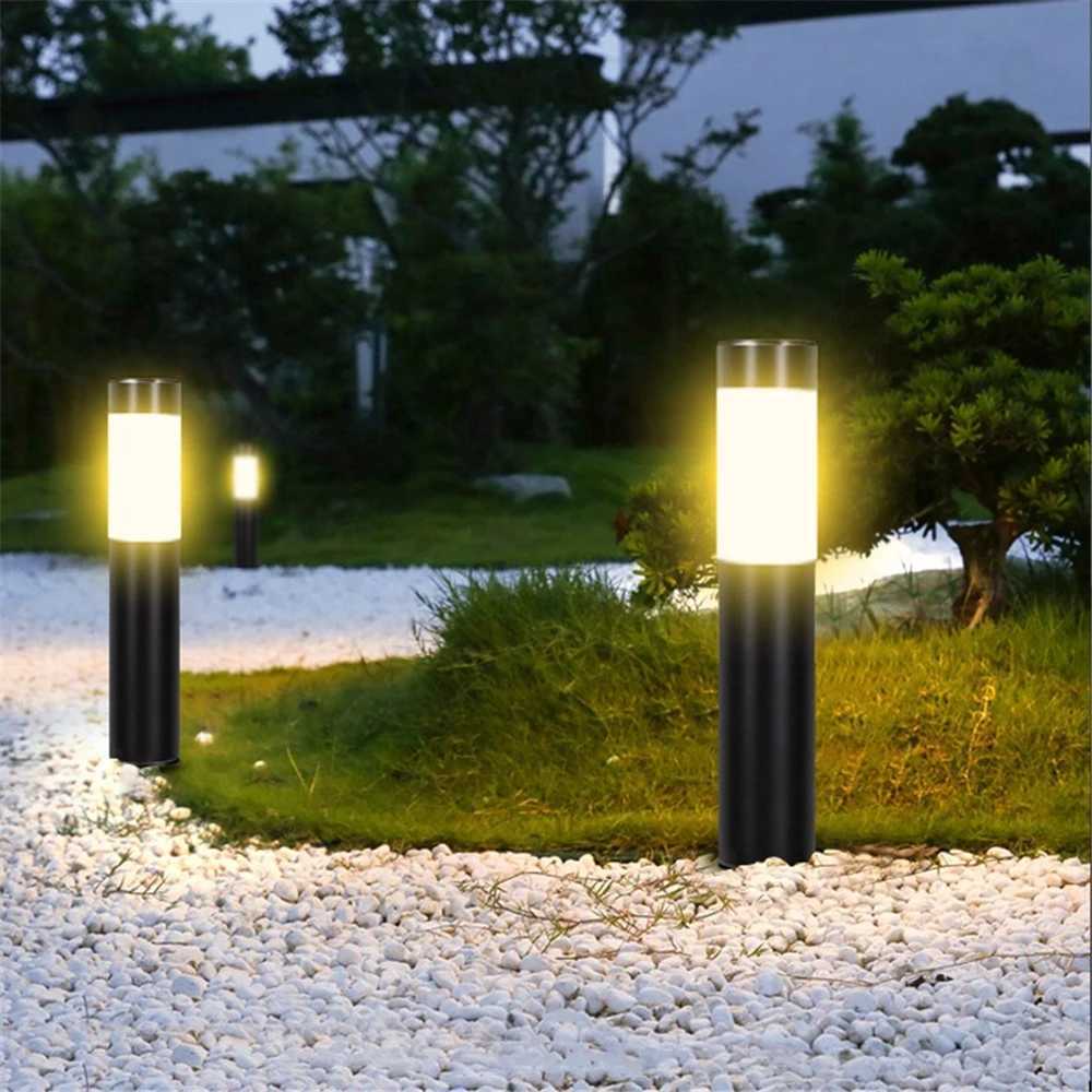 1/2/4 Pack Solar Garden Pathway Lights Outdoor LED Lighting Ground Plug Bollard Light for Patio Gardens PathwaysLawnYard Y240816