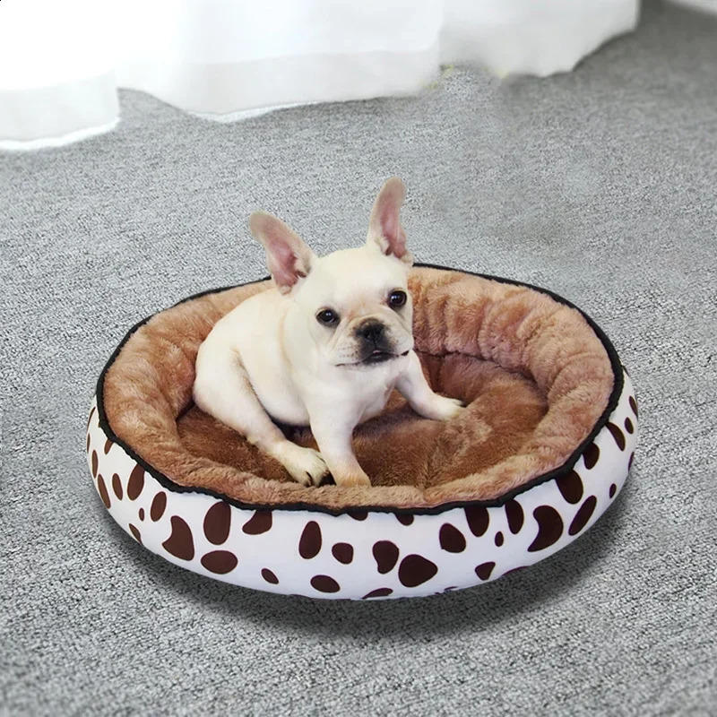 Round Dog Beds Sleeping Mat Soft Warm Kennel Bed Cushion for Small Medium Large Dog House Pad Pet Supplies cama para perro 240812