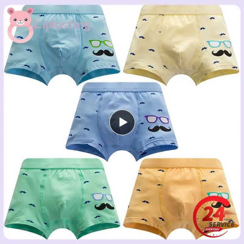 High quality childrens underwear RC organic cotton material interesting beard boxing underwear random color120W240815