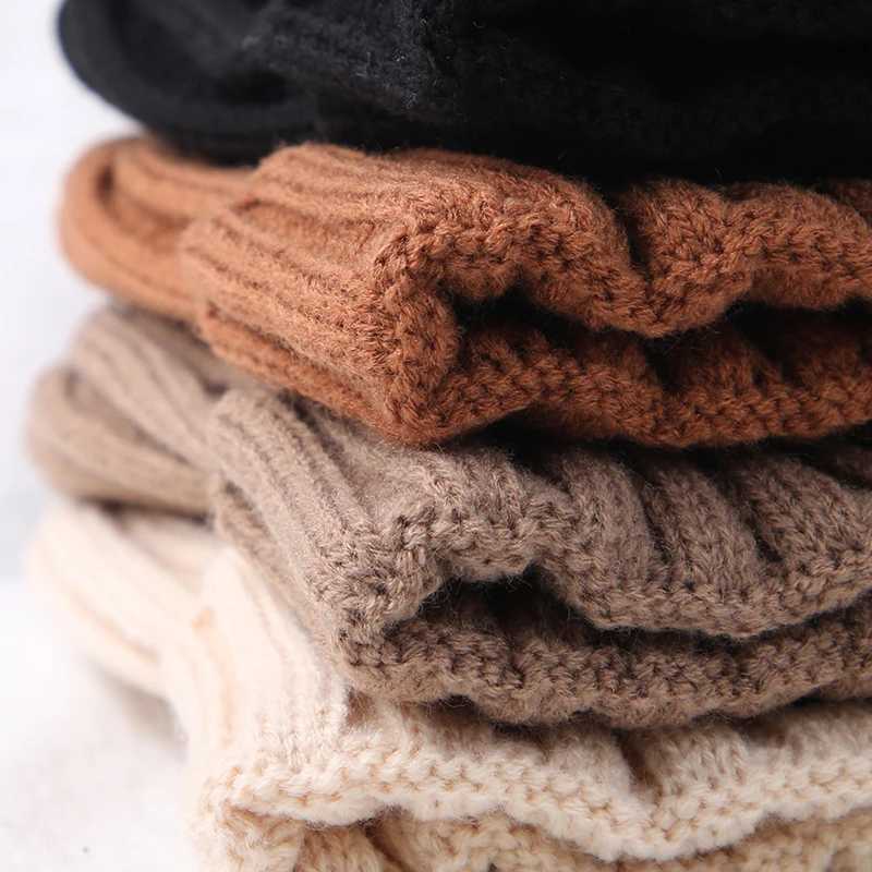 New Korean Letter Baby Hat Winter Warm Baby Boys Girls Hat Bonnet Soft Ear Protection Infant Toddler Knitted Kids Cap Beanies LX241018