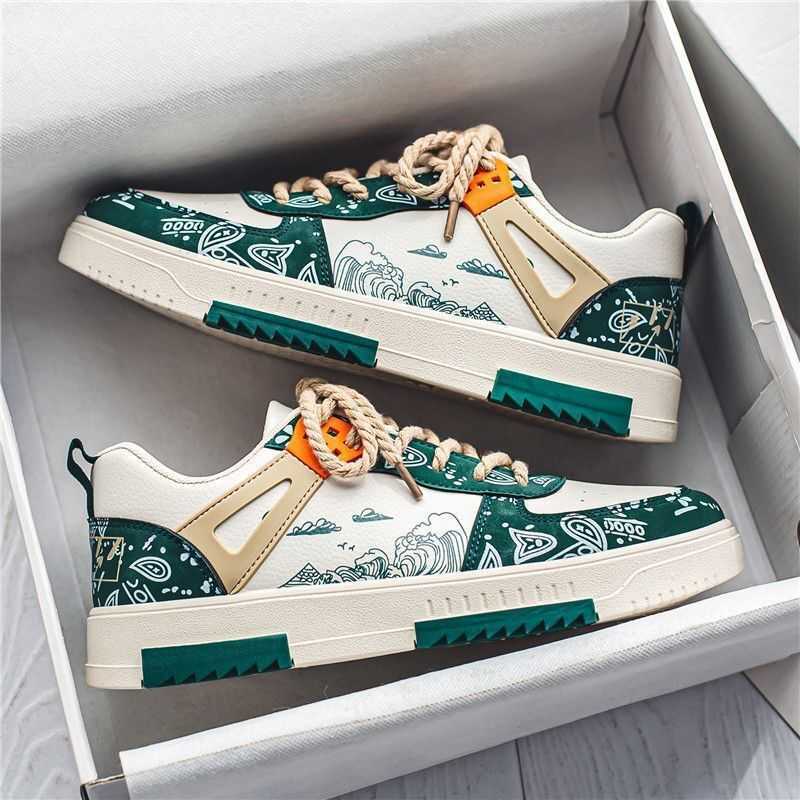 NXY Mens Shoes Summer Breathable Canvas Shoes for Male Students Korean Version Trendy Versatile White Shoes Thick Soled Sports Board Shoes for Men