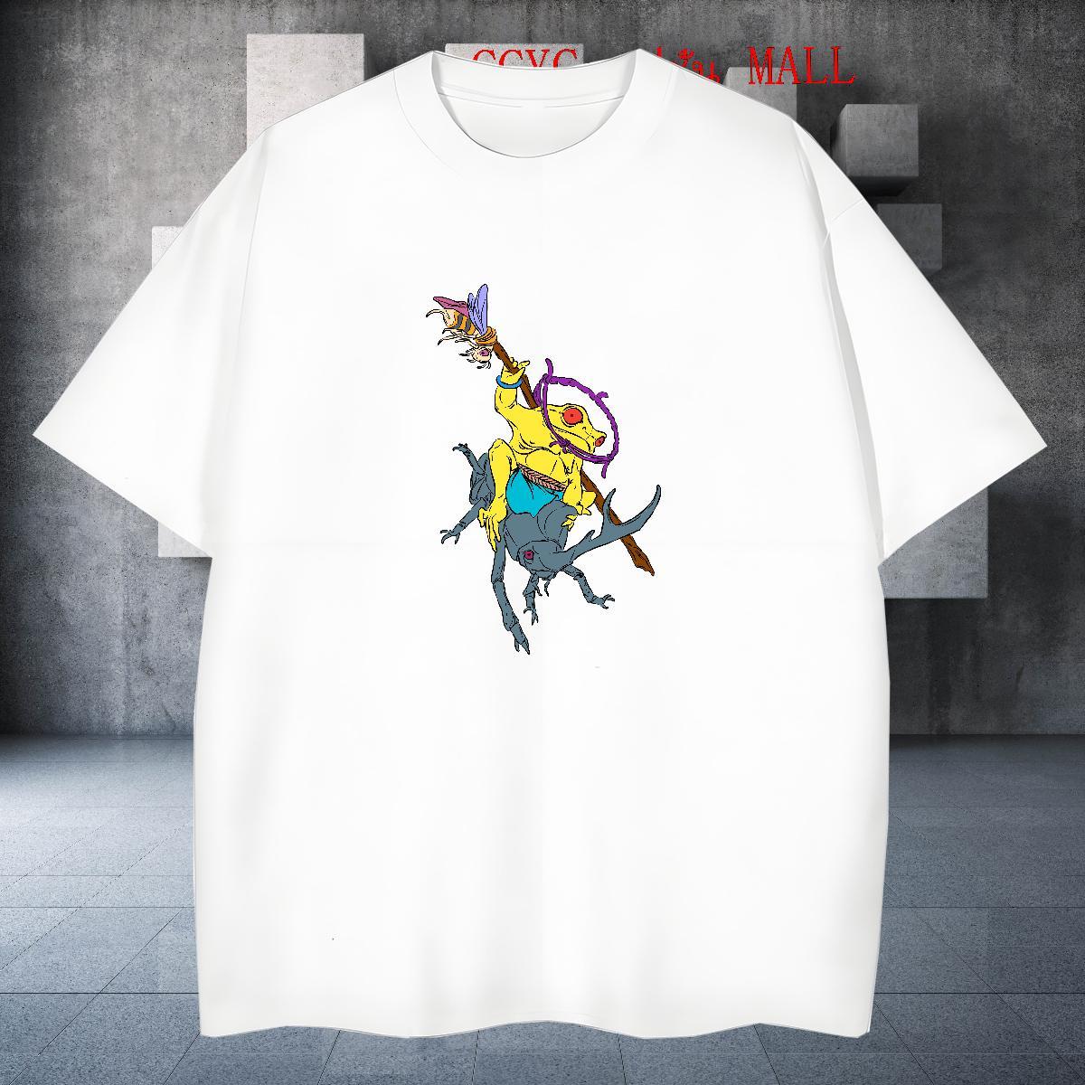 Unisex Tshirt for Man Woman Street Casual 230g 100% Cotton Custom Cartoon Breathable Short Sleeve Frog Men T Shirts Fashion Design Clothings