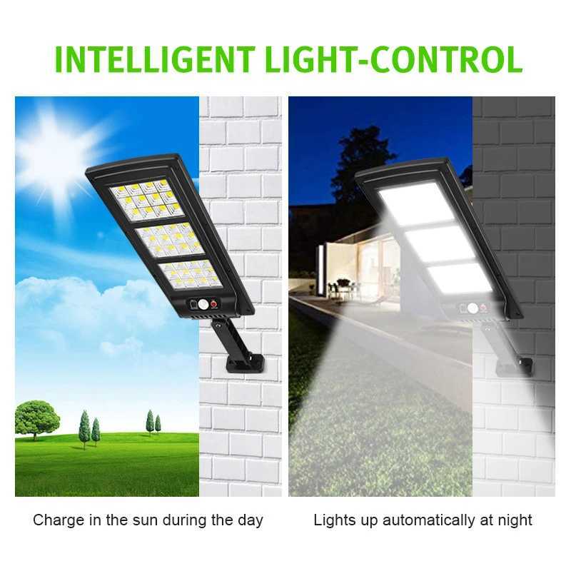 Powerful Solar Lights Outdoor 30000w Solar Light Of Motion Sensor Solar Lamps Waterproof Solar Garden Light Street Yard Light Y240816