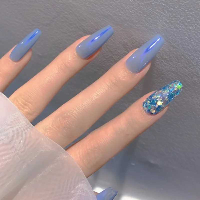 6pcs Auroras Nail Powder Metallic Mirror Effect Holographic Chameleon Pigment For Nail Art Gel Polish Mermaid DippingXJ2401