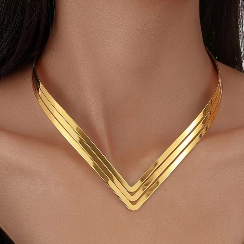 Export Grade Creative Geometric Collarbones Premium European and American Fashion Accessories