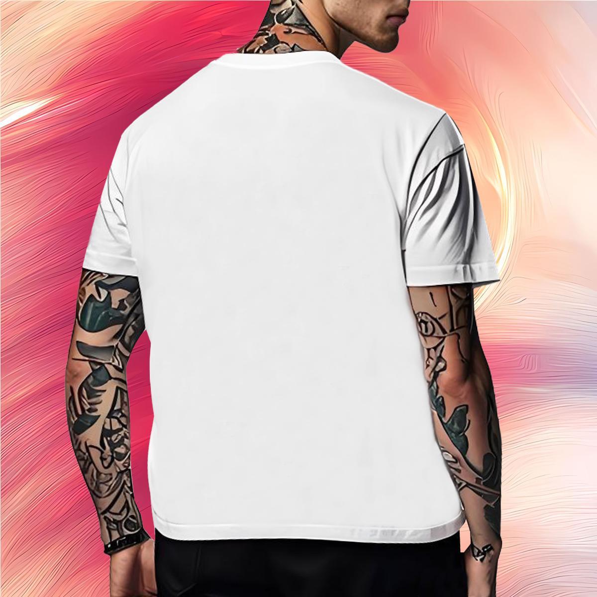 Classic Tshirts pumpkin Casual 230g Cotton Tees O-Neck Short Sleeve Soft T-Shirts for Men Cartoon Print
