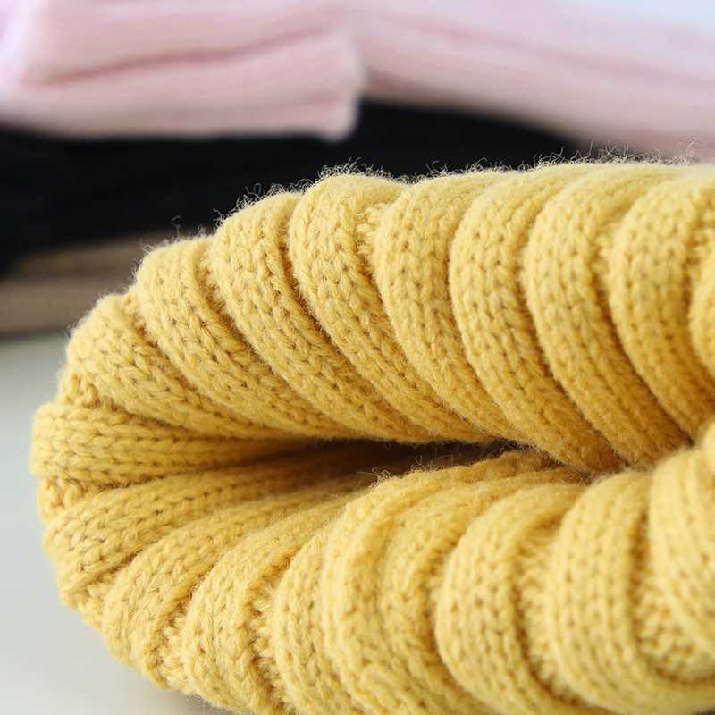 Korean Bear Baby Hat Winter Warm Infant Toddler Boys Girls Cap Beanies Soft Knitted Kids Children Hat Bonnet LX241018