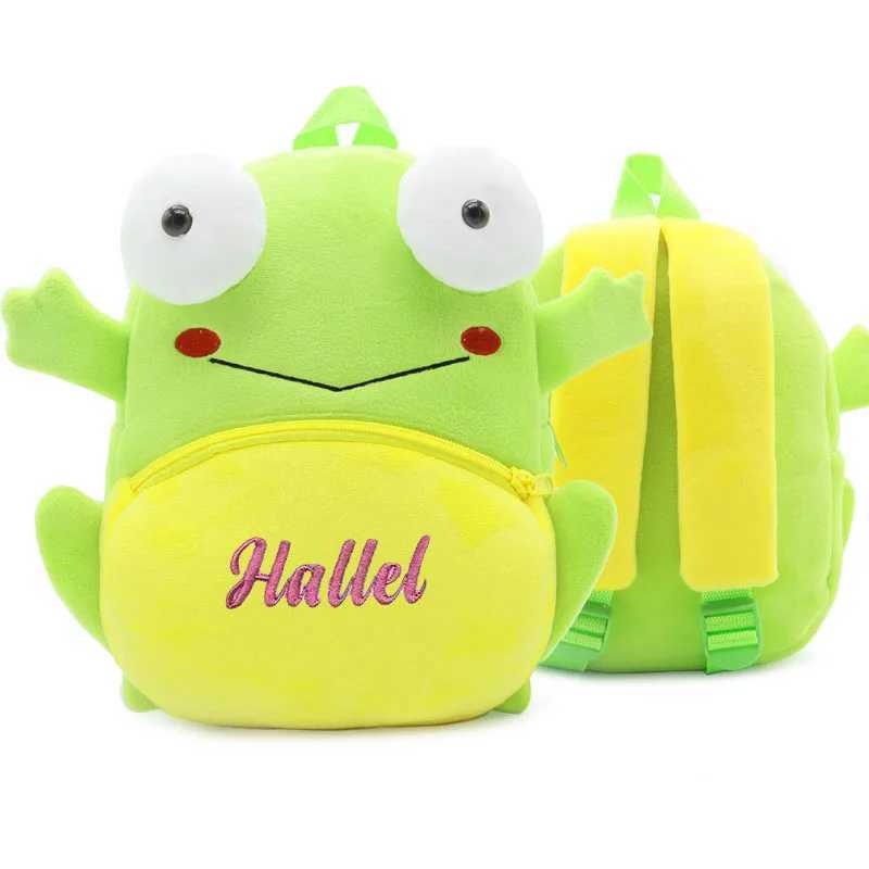 Personalized childrens backpack with name animal backpack childrens travel bag kindergarten baby school bag customized gift bag W240815
