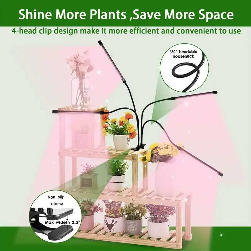USB LED Grow Light Timed Full Spectrum For Plants Tent Greenhouse Hydroponics Growing System Indoor Grow Tent Plants GrowthLight Y240816
