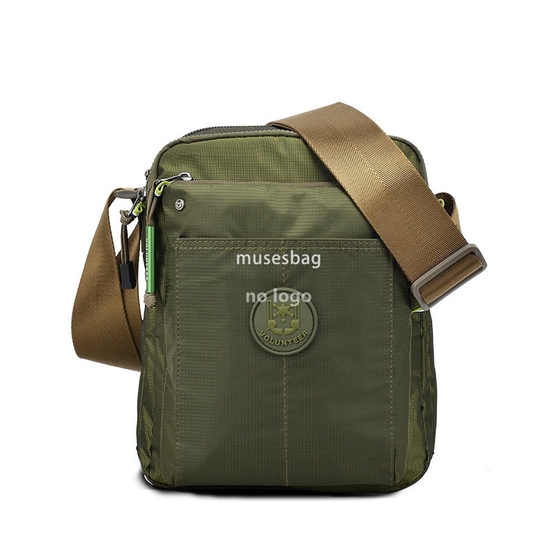 New men's vertical shoulder bag crossbody bag men's casual men's bag waterproof nylon cloth bag