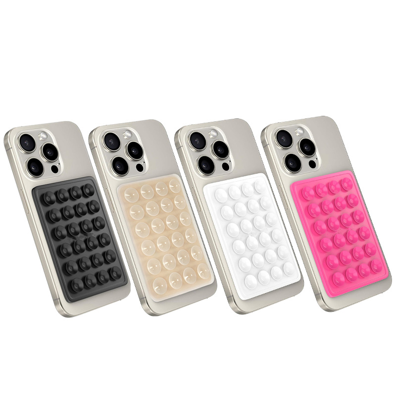 3M Adhesive Silicone Rubber Sucker Pad Suction Cup Mount Silicon Accessory For Phone Case iPhone Hands-Free Fidget Toy Mirror Shower Phone Holder Vide