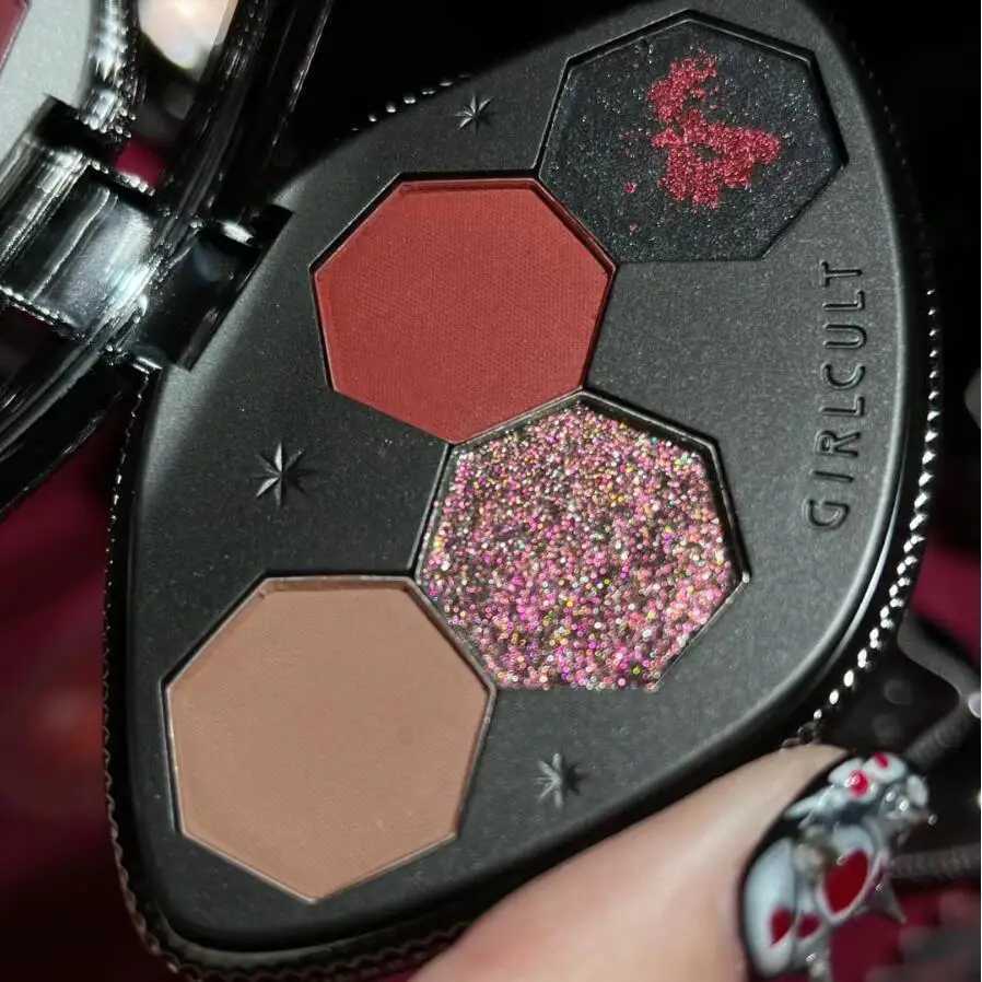 Girlcult 4 Shades Eyeshadow Palette Shimmer Matte Chameleon Eye Shadow Vegan Make Up Sets Cosmetics Full SetCL240812