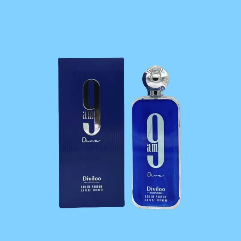 Male Unisex AFNAN 9:00am eau de toilette for Men 100m and Women spray Morning perfume 3.4oz Enduring