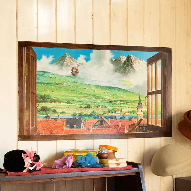 Fairy Tale Small Fresh Window Hanging Cloth Bedroom Dormitory Decoration Hanging Painting Tapestry Background Cloth Tablecloth Y240816 - view 3