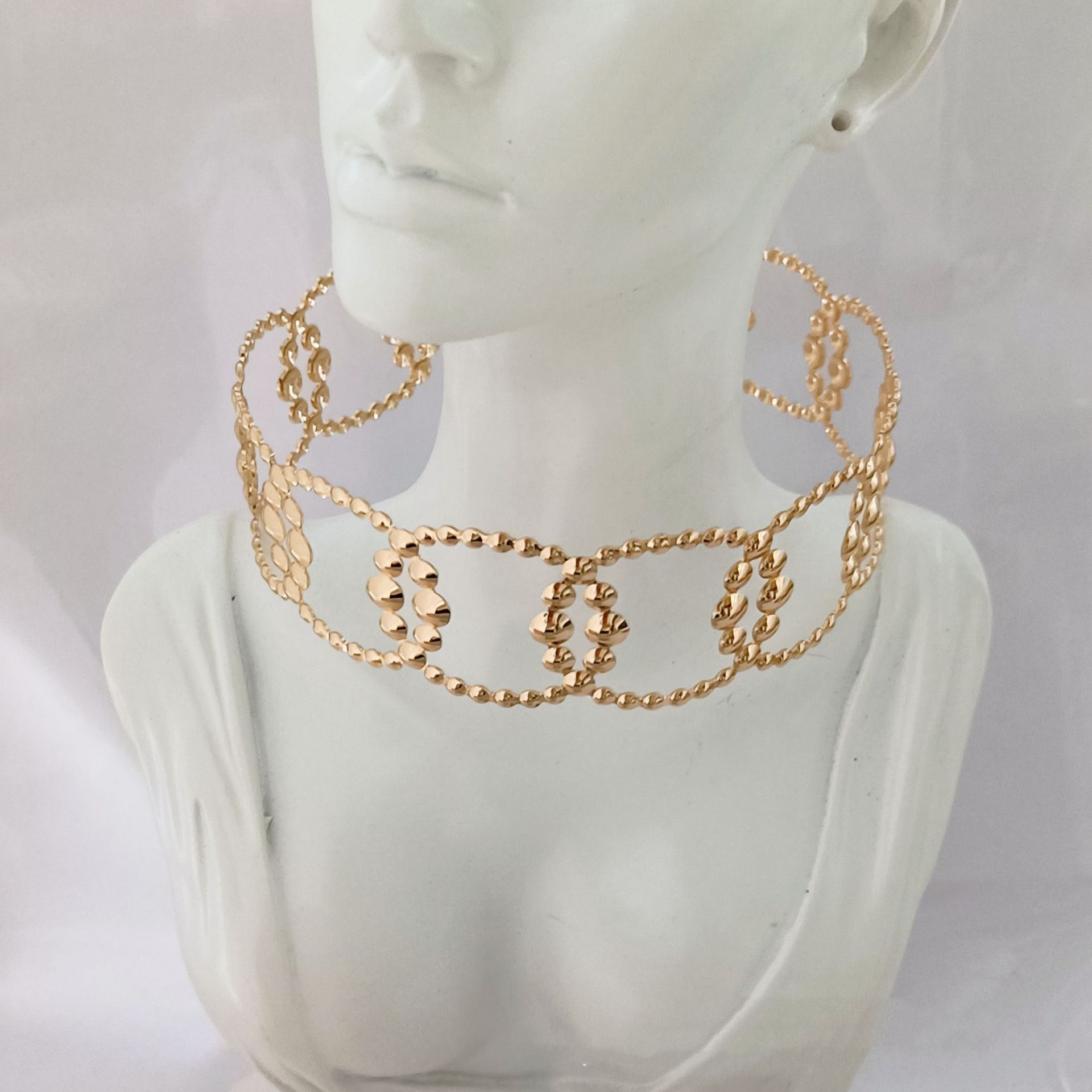 European and American Fashion Collar Blossoming Sunflower Collar Necklace Export Quality Clavicle Chain Collar