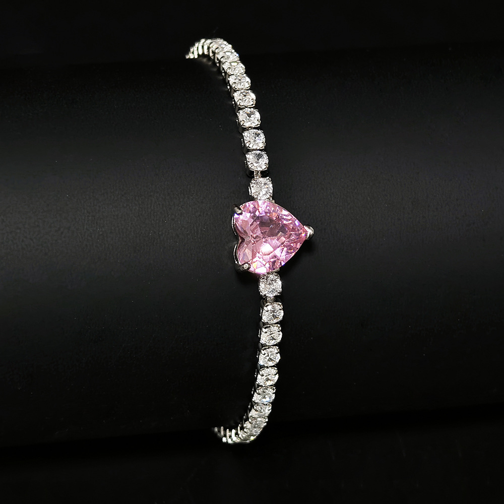 Elegant White Gold Fill Cubic Zirconia Tennis Bracelet for Women