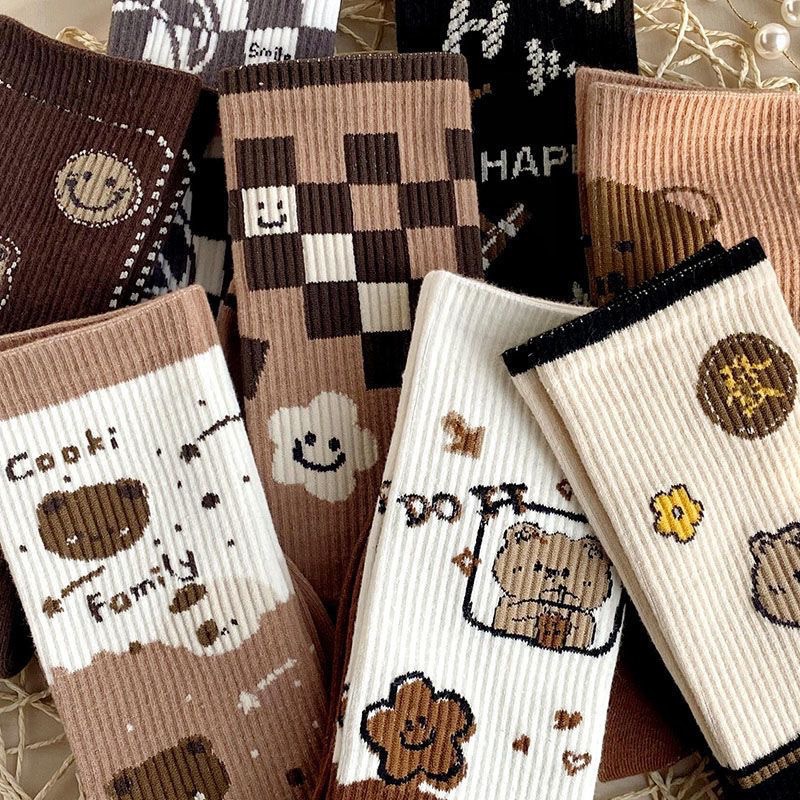Korean Version Versatile Thick High Tube Cotton Socks for Kids