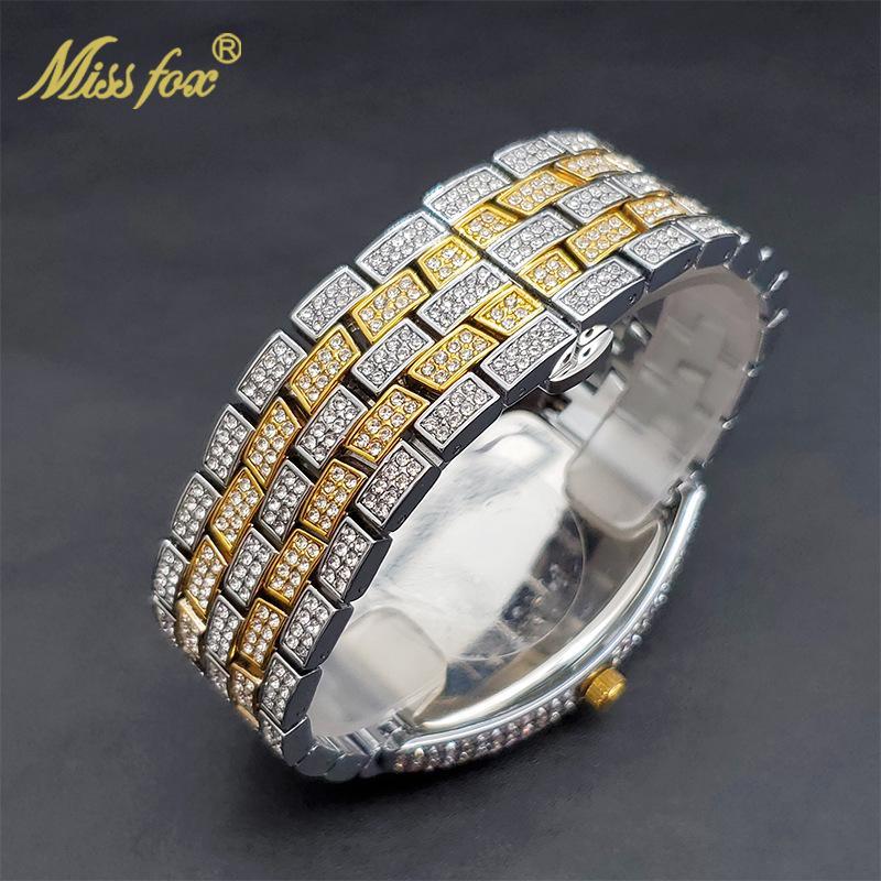 Starry Frank full dia tonneau watch style high-end men's wormhole concept hip-hop trend free shipping