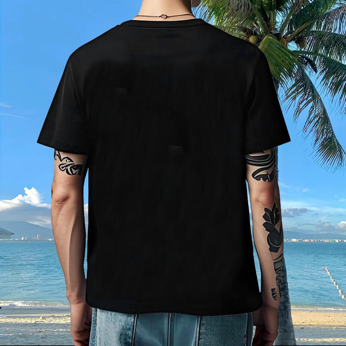 Wholesale Men Clothes T-Shirt cat Hip Hop 230g 100% Cotton Tops Crew Neck Designer T-Shirts DIY Printed