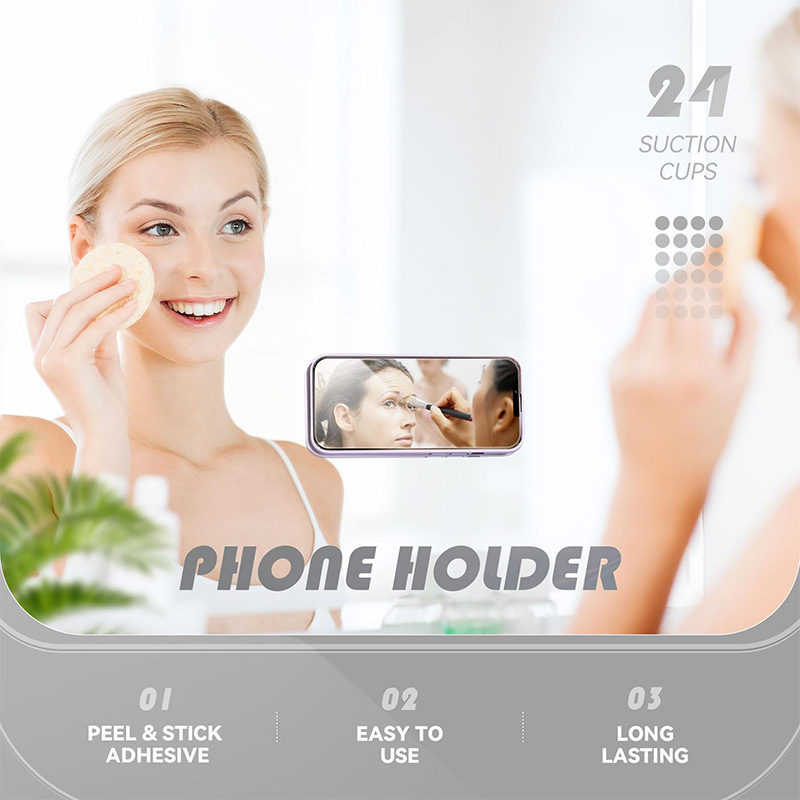 3M Adhesive Silicone Rubber Sucker Pad Suction Cup Mount Silicon Accessory For Phone Case iPhone Hands-Free Fidget Toy Mirror Shower Phone Holder Vide