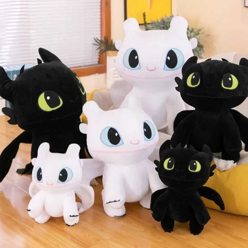 Toothless Dragon Plush Toy Throwing Pillow Cute Cartoon Dragon Soft Decoration Body Pillow Decoration Anime Stuffed Doll Childrens Gift W240816